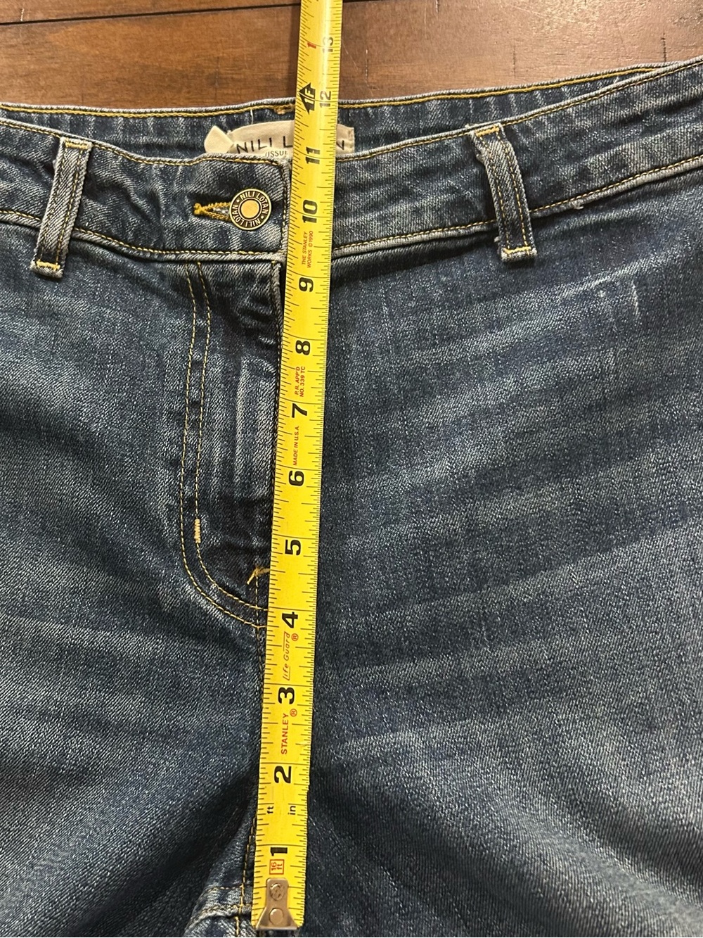 Nili Lotan Megan jeans Size 28 Wide Leg 10991W45 cut 4637 classic wash 440.00 - Picture 6 of 16